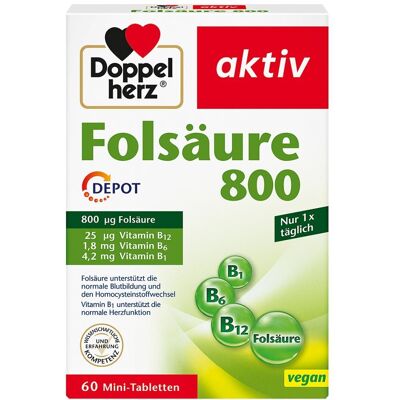 Doppelherz Folsäure 800 Depot Tabletten 60stk Doppelherz Folsäure 800 Depot Tabletten 60stk