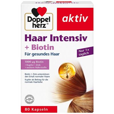 Doppelherz Haar Intensiv+Biotin Kapseln 80stk Doppelherz Haar Intensiv+Biotin Kapseln 80stk
