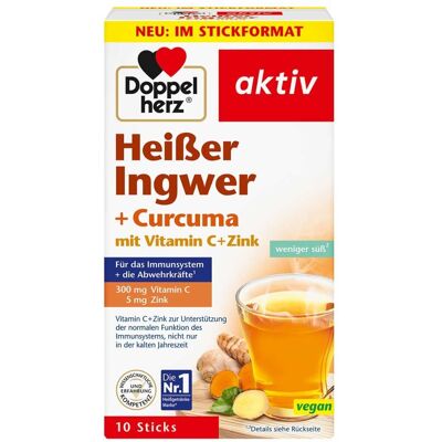 Doppelherz heisser Ingwer+curcuma Beutel 10stk Doppelherz heisser Ingwer+curcuma Beutel 10stk