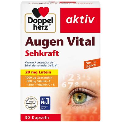 DOPPELHERZ - Augen Vital Sehkraft aktiv Kapseln - 30 St - Dietary supplement DOPPELHERZ - Augen Vital Sehkraft aktiv Kapseln - 30 St - Dietary supplement