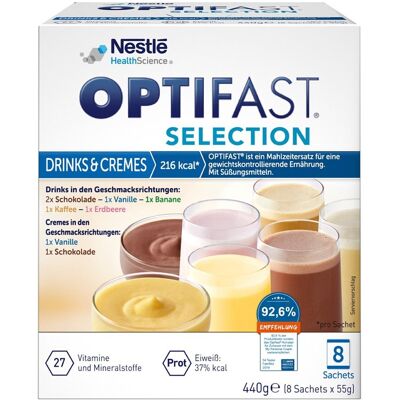 Optifast Selection Drinks & Cremes 8X55g Optifast Selection Drinks & Cremes 8X55g