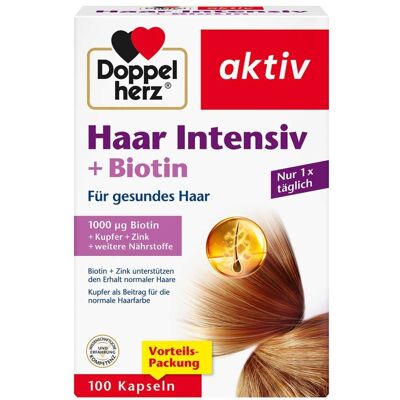 Doppelherz Haar Intensiv+Biotin Kapseln 100stk Doppelherz Haar Intensiv+Biotin Kapseln 100stk