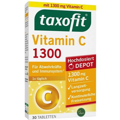 Taxofit Vitamin C 1300 30stk Taxofit Vitamin C 1300 30stk