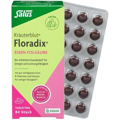 SALUS Pharma GmbH Floradix Eisen Folsäure Tabletten - Nahrungsergänzung SALUS Pharma GmbH Floradix Eisen Folsäure Tabletten - Nahrungsergänzung