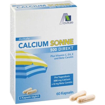 Avitale Calcium Sonne 500 Direkt Kapseln 60stk Avitale Calcium Sonne 500 Direkt Kapseln 60stk