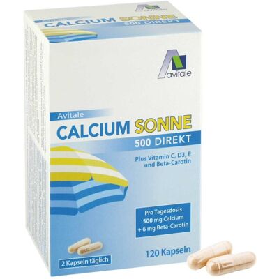 Avitale Calcium Sonne 500 Direkt Kapseln 120stk Avitale Calcium Sonne 500 Direkt Kapseln 120stk