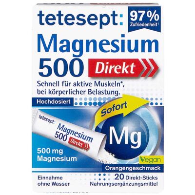 Tetesept Magnesium 500 Direkt Sticks 20stk Tetesept Magnesium 500 Direkt Sticks 20stk