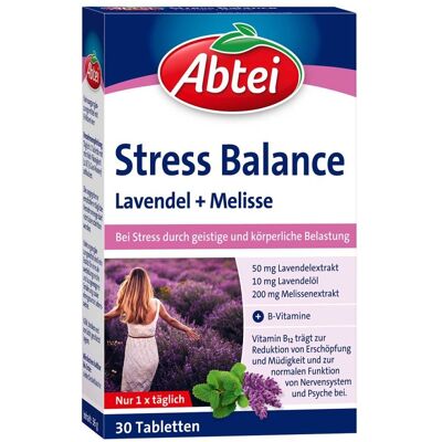 Abtei Stress Balance Lavendel+Melisse Tabletten Tf 30stk Abtei Stress Balance Lavendel+Melisse Tabletten Tf 30stk