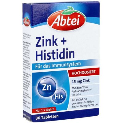 Abtei Zink+Histidin Tabletten 30stk Abtei Zink+Histidin Tabletten 30stk