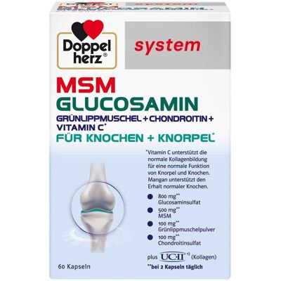 Doppelherz Msm Glucosamin system - Nahrungsergänzung Kapseln Doppelherz Msm Glucosamin system - Nahrungsergänzung Kapseln