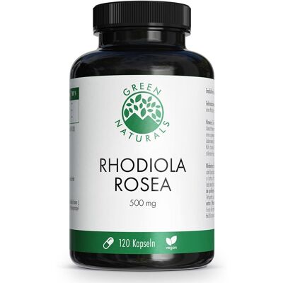 GREEN NATURALS Rhodiola Rosea 500 mg hochdosiert 120stk GREEN NATURALS Rhodiola Rosea 500 mg hochdosiert 120stk