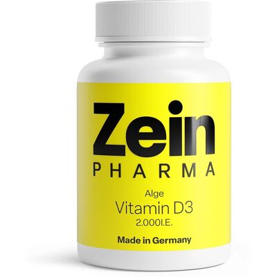 Zein Pharma Vegane Vitamin D3 - 120 Kapseln - Unterstützt Immunsystem, Knochen Zein Pharma Vegane Vitamin D3 - 120 Kapseln - Unterstützt Immunsystem, Knochen