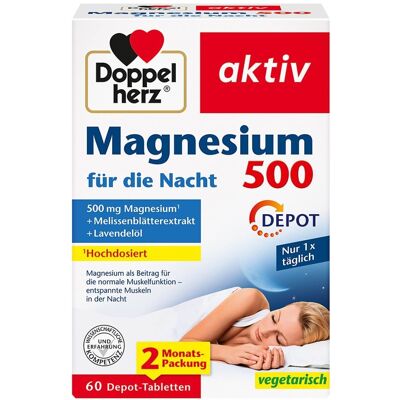 DOPPELHERZ - Magnesium 500 Nacht - Tabletten DOPPELHERZ - Magnesium 500 Nacht - Tabletten