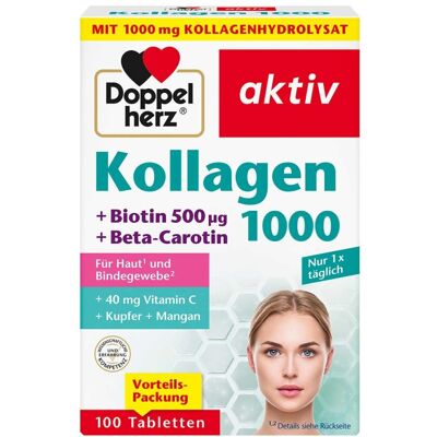 Doppelherz Kollagen 1000 Tabletten 100stk Doppelherz Kollagen 1000 Tabletten 100stk