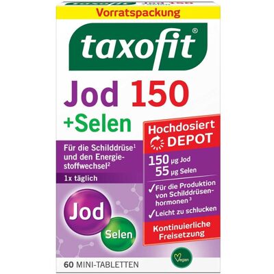 Taxofit Jod 150+Selen Tabletten 60stk Taxofit Jod 150+Selen Tabletten 60stk