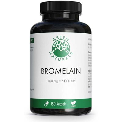 Heilpflanzenwohl GmbH Green Naturals Bromelain 500 mg vegan - Nahrungsergänzungsmittel Heilpflanzenwohl GmbH Green Naturals Bromelain 500 mg vegan - Nahrungsergänzungsmittel