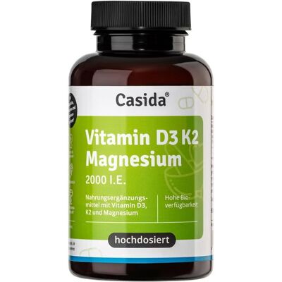 Casida Vitamin D3 K2 Magnesium 2000 I.e. Kapseln 90stk Casida Vitamin D3 K2 Magnesium 2000 I.e. Kapseln 90stk