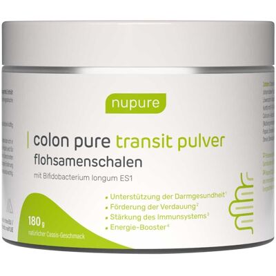 Nupure Colon Pure Transit Pulver Flohsamenschalen 180g Nupure Colon Pure Transit Pulver Flohsamenschalen 180g