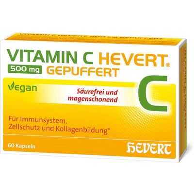 Hevert-Arzneimittel GmbH & Co. KG Vitamin C Hevert 500 mg gepuffert Kapseln - Nahrungsergänzung Hevert-Arzneimittel GmbH & Co. KG Vitamin C Hevert 500 mg gepuffert Kapseln - Nahrungsergänzung