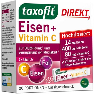 taxofit® Eisen + Vitamin C Direkt-Granulat 20stk taxofit® Eisen + Vitamin C Direkt-Granulat 20stk