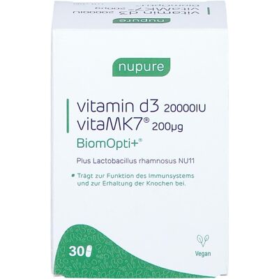 Nupure Biomopti+ Milchsäurebakterien+vit.d3+k2 Msr.kaps. 30stk Nupure Biomopti+ Milchsäurebakterien+vit.d3+k2 Msr.kaps. 30stk