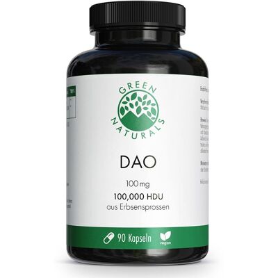 Green Naturals DAO 100 mg zum Histaminabbau vegan 90stk Green Naturals DAO 100 mg zum Histaminabbau vegan 90stk