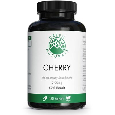 Green Naturals Cherry Montmorency Sauerkirsche 2100 mg Kapseln 180stk Green Naturals Cherry Montmorency Sauerkirsche 2100 mg Kapseln 180stk