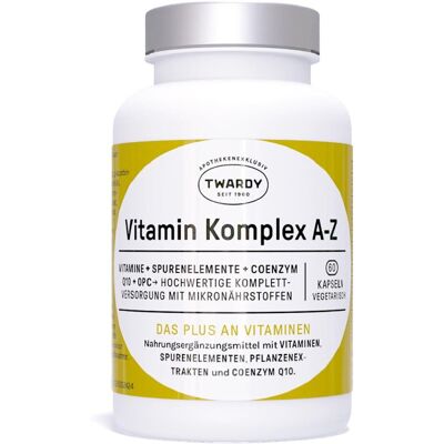 Twardy Vitamin A-Z Komplex Kapseln vegetarisch 60stk Twardy Vitamin A-Z Komplex Kapseln vegetarisch 60stk