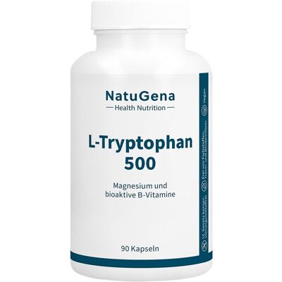 NatuGena L-Tryptophan 500 Magnesium+B-Vitamine Kapseln 90stk NatuGena L-Tryptophan 500 Magnesium+B-Vitamine Kapseln 90stk