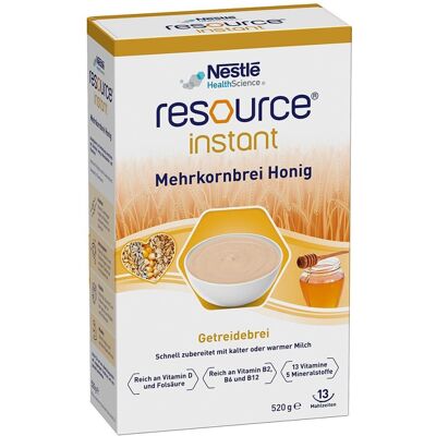 NESTLE Resource instant Mehrkornbrei Honig Pulver 520g NESTLE Resource instant Mehrkornbrei Honig Pulver 520g