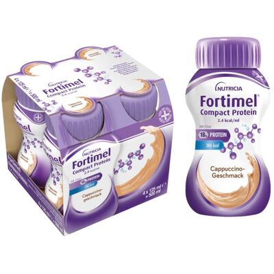 Fortimel Compact Protein 2.4 kcal Cappuccino 4X125ml Fortimel Compact Protein 2.4 kcal Cappuccino 4X125ml