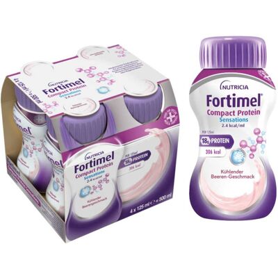 Fortimel Compact Protein 2.4 kcal kühlende Beere 4X125ml Fortimel Compact Protein 2.4 kcal kühlende Beere 4X125ml