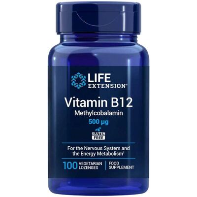 LIFE EXTENSION Vitamin B12 500μg - Vitamine LIFE EXTENSION Vitamin B12 500μg - Vitamine