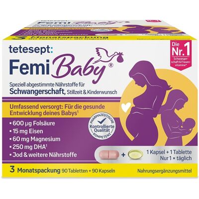 Tetesept Femi Baby Kapseln+Tabletten 2X90stk Tetesept Femi Baby Kapseln+Tabletten 2X90stk
