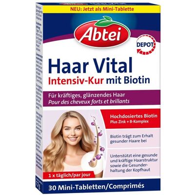 Abtei Haar Vital Intensiv-Kur mit Biotin Tabletten 30stk Abtei Haar Vital Intensiv-Kur mit Biotin Tabletten 30stk