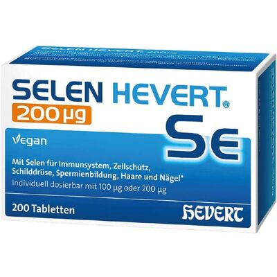 Selen Hevert 200 mg Tabletten 200stk Selen Hevert 200 mg Tabletten 200stk