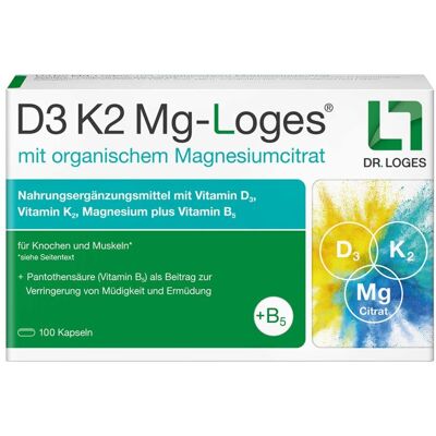 vitaminD-loges D3 K2 Mg-Loges Kapseln 100stk vitaminD-loges D3 K2 Mg-Loges Kapseln 100stk