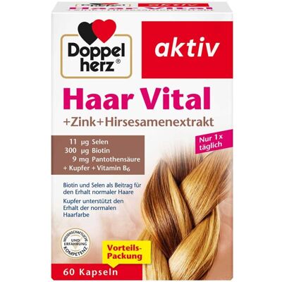 Doppelherz Haar Vital+Zink+Hirse Kapseln 60stk Doppelherz Haar Vital+Zink+Hirse Kapseln 60stk