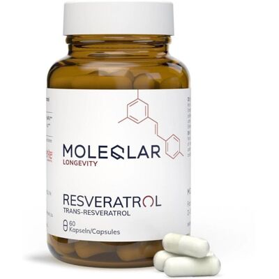 MoleQlar Trans-Resveratrol 60 Stk Kapseln - Nahrungsergänzung MoleQlar Trans-Resveratrol 60 Stk Kapseln - Nahrungsergänzung
