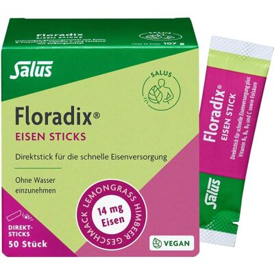 Salus Floradix Eisen Sticks Pulver 50stk Salus Floradix Eisen Sticks Pulver 50stk