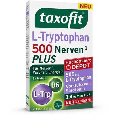 Taxofit L-tryptophan 500 Tabletten 20stk Taxofit L-tryptophan 500 Tabletten 20stk