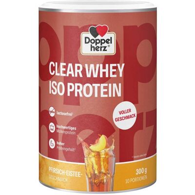 Doppelherz Clear Whey Iso Protein Pfirsich-Eistee 300g Doppelherz Clear Whey Iso Protein Pfirsich-Eistee 300g