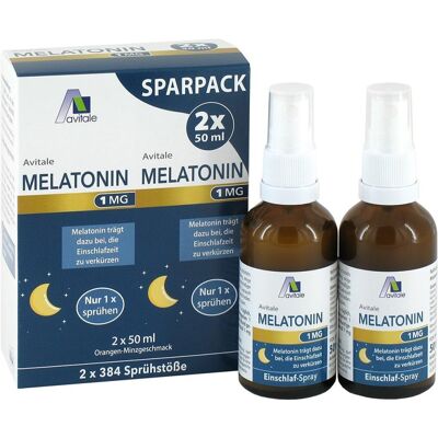 Avitale Melatonin 1 mg Einschlaf-Spray Sparpack 2X50ml Avitale Melatonin 1 mg Einschlaf-Spray Sparpack 2X50ml