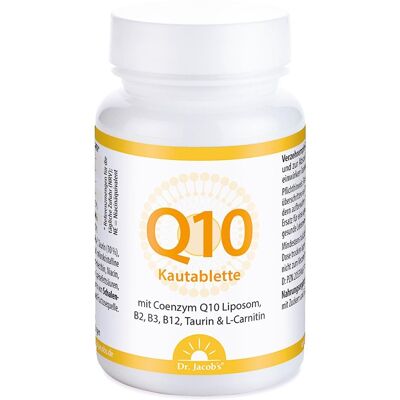 Dr. Jacob's Coenzym Q10 Liposom Taurin L-Carnitin Kautablette 60stk Dr. Jacob's Coenzym Q10 Liposom Taurin L-Carnitin Kautablette 60stk