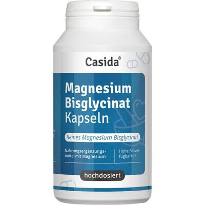 Casida Magnesium Bisglycinat Kapseln hochdosiert 120stk Casida Magnesium Bisglycinat Kapseln hochdosiert 120stk