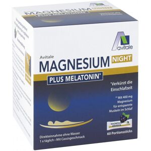 Avitale Magnesium Night Plus 1 mg Melatonin Pulver 60stk Avitale Magnesium Night Plus 1 mg Melatonin Pulver 60stk
