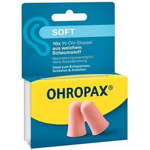 Ohropax Soft Schaumstoff In-Ohr Stöpsel 10stk Ohropax Soft Schaumstoff In-Ohr Stöpsel 10stk