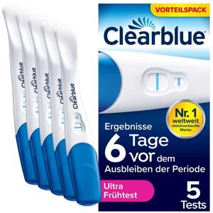 Clearblue Schwangerschaftstest Frühe Erkennung 5stk Clearblue Schwangerschaftstest Frühe Erkennung 5stk