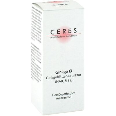 CERES Ginkgo Urtinktur - Tinktur - 20 ml CERES Ginkgo Urtinktur - Tinktur - 20 ml