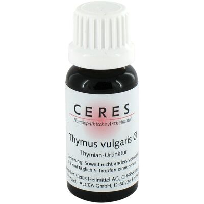 CERES Thymus vulgaris Urtinktur 20 ml - Naturheilmittel CERES Thymus vulgaris Urtinktur 20 ml - Naturheilmittel